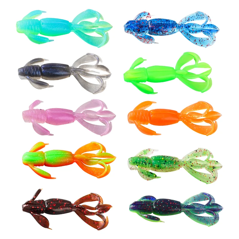 5 piezas de cebo suave para camarones y mariposas, cebo falso biomimético, subcebo flotante para vías navegables, accesorios de pesca para camarones - imagen 5