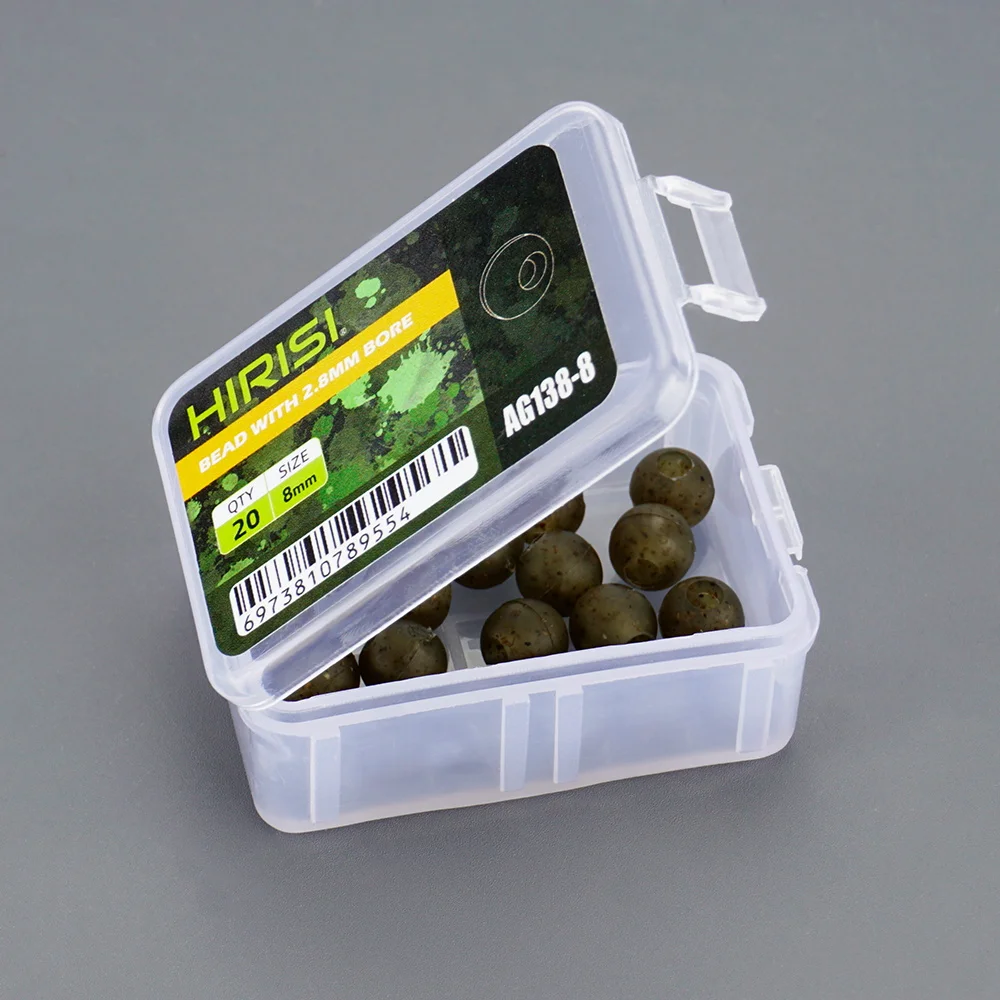 Cuentas carpa Hirisi – Goma verde suave - imagen 5
