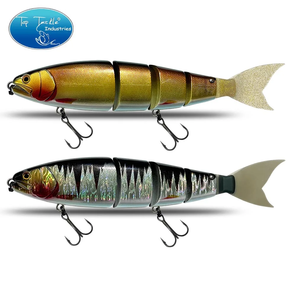 Señuelo de pesca, cebo de natación articulado flotante que se hunde, 245mm, 11 colores, sección de cebo duro gigante, señuelo para cebo grande, Lucio, señuelo - imagen 5