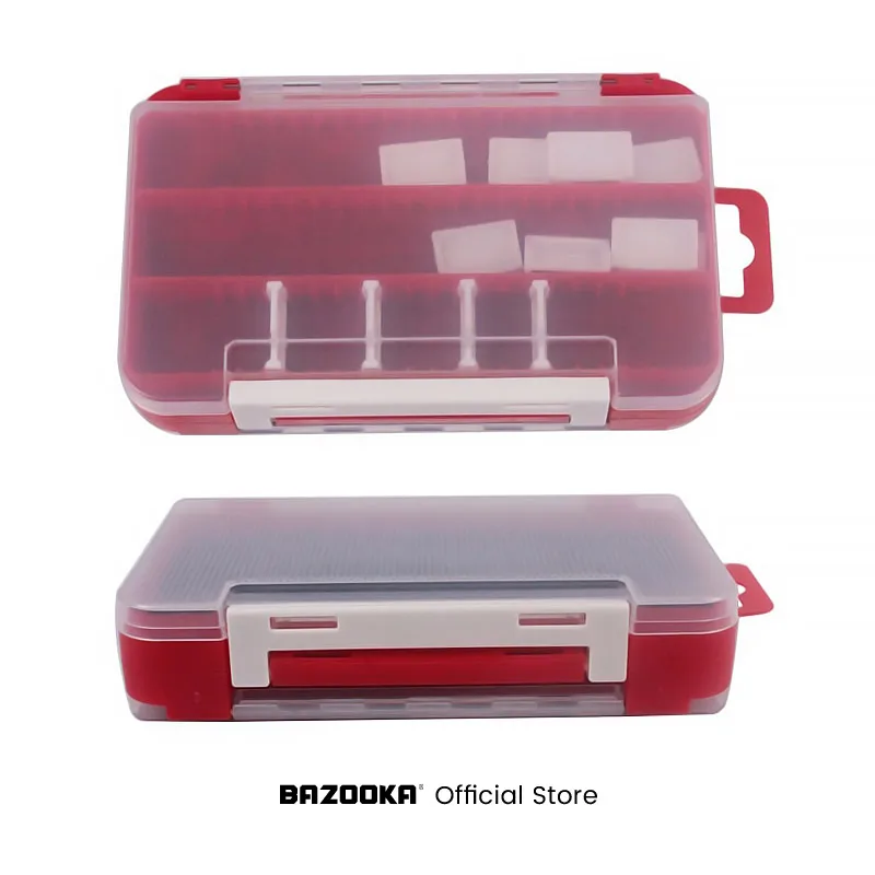 Bazooka-Juego de señuelos blandos de silicona, Kit de cebos de pesca de plomo, gusano Wobbler, cola en T, cabeza de Jigging con caja - imagen 4