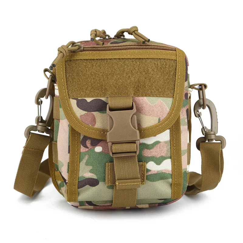 Bolsa táctica de camuflaje con correas ajustables y cierre seguro