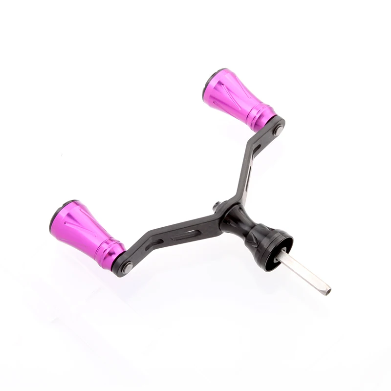 Kawa-mango de carrete de pesca de fibra de carbono con perilla de aleación para carrete S, doble Mango, peso 45,9g, accesorio de aparejos de pesca DIY - imagen 4