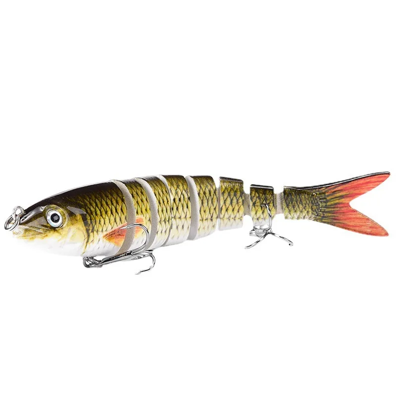 Swimbait hundimiento lento multiarticulado biónico para trucha y lubina - imagen 3