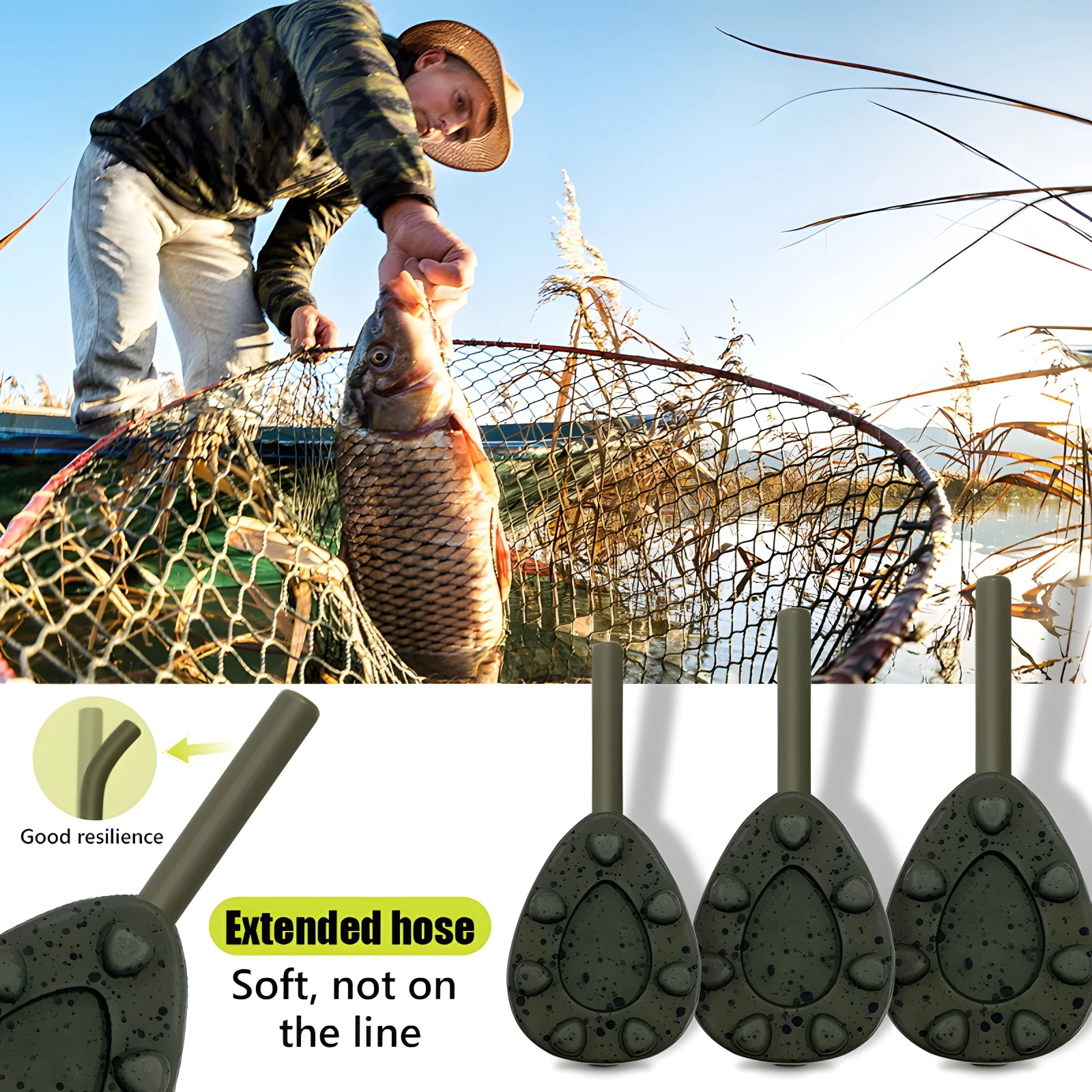 Plomos de carpa con cables giratorios - 2 a 4 oz - imagen 5