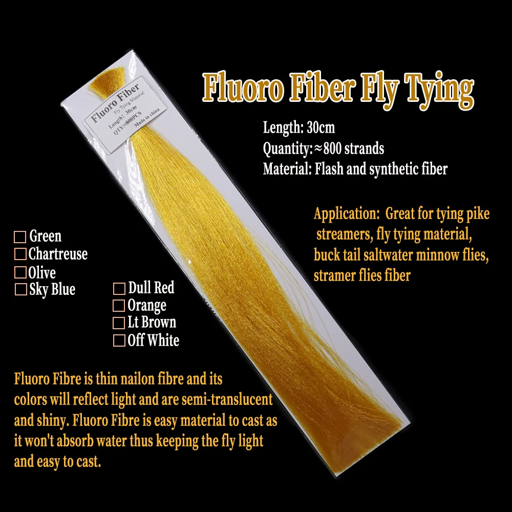 Wifreo-Material sintético para atar moscas, señuelo de Lucio, serpentinas, tubo de pececillos de agua salada - imagen 4