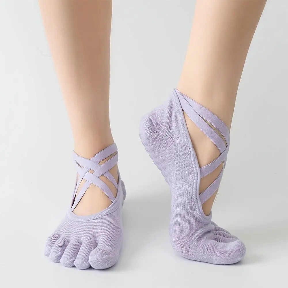 Calcetines Antideslizantes Silicona Pilates Yoga – Cinco Dedos - imagen 2