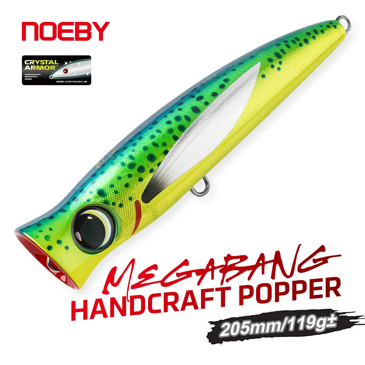 NOEBY Megabang Craft Popper GT – Señuelo de superficie para atún