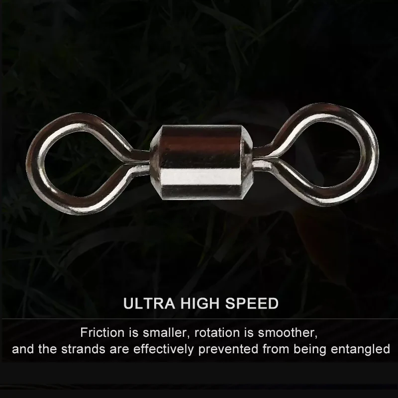 20/100 Uds. Rodamiento de barril de pesca, anillo sólido giratorio, conector de señuelos LB, accesorios de aparejos de pesca de 17 tamaños, herramienta para peces - imagen 5