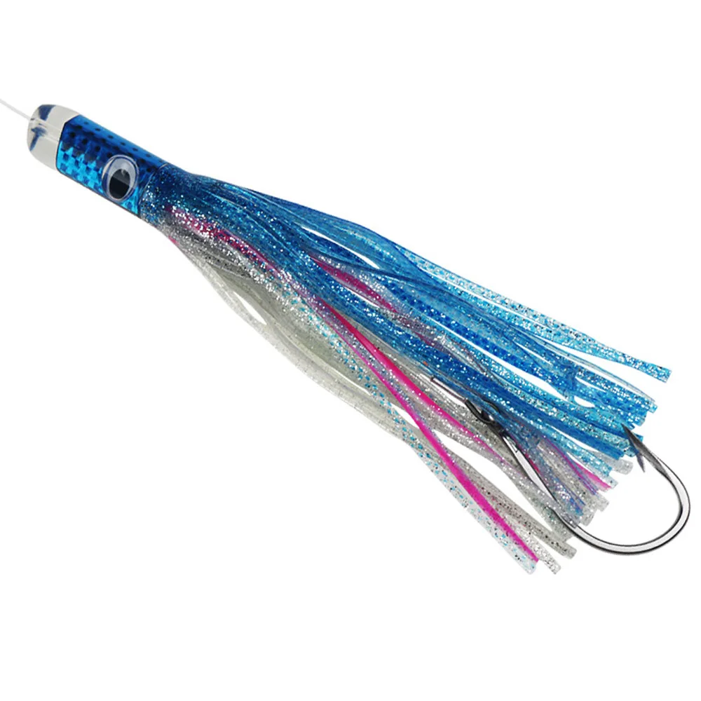 Señuelos de curricán para pesca en barco, falda de atún para agua salada, Mahi, Marlin, Wahoo, cebo de pesca de juego grande, 30cm, 167G, 1 unidad - imagen 5