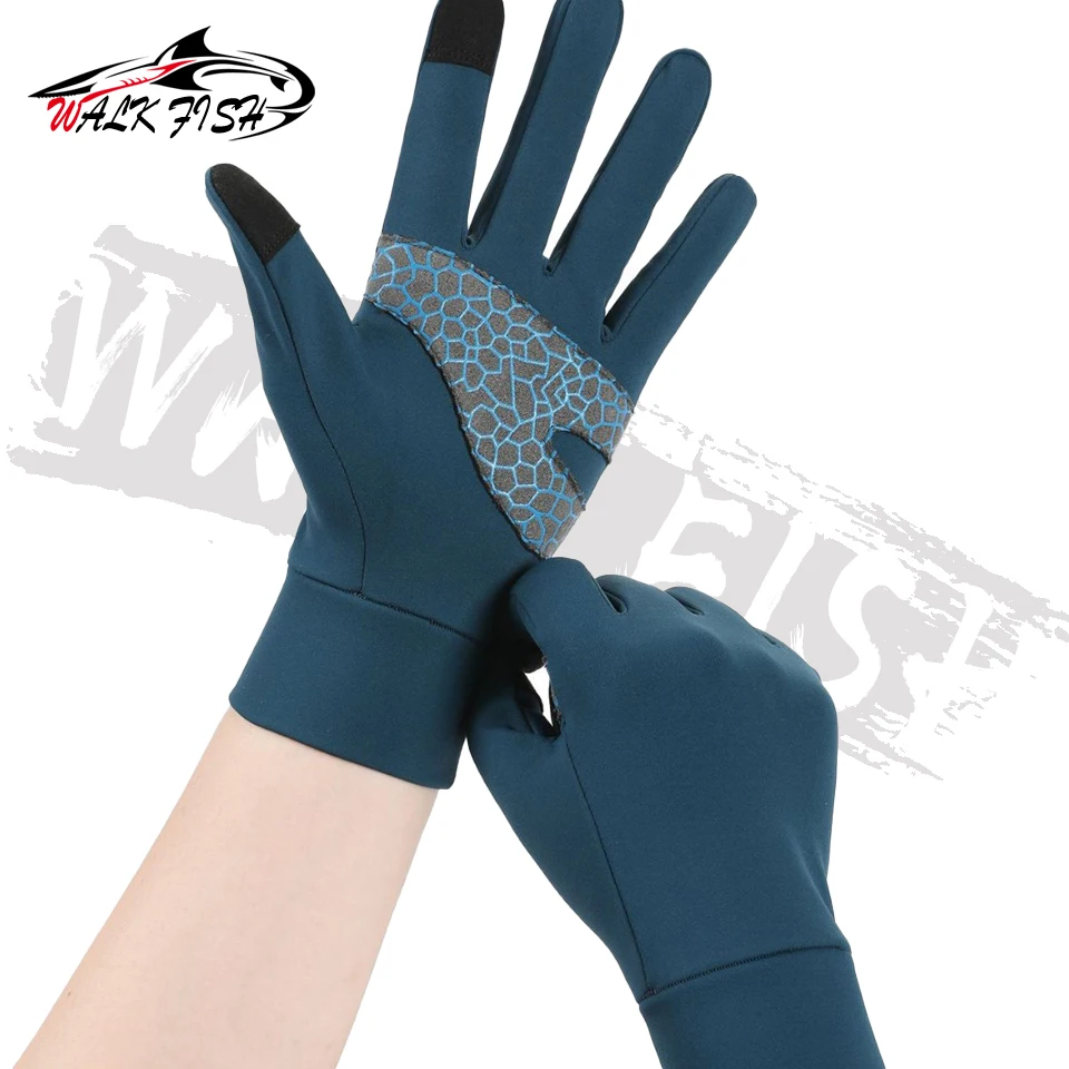 WALK FISH-guantes de pesca para entrenamiento de invierno, mantienen el calor, deportes al aire libre, correr, deportes de maratón, ciclismo, colección de forro polar antideslizante - imagen 4