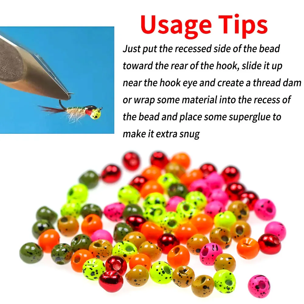 Bimoo 20 piezas 2,3 ~ 3,8mm fregadero rápido Offset cuentas de tungsteno forma de gota Jig Off Beads Material de atado de moscas para plantilla húmeda ninfa camarones Scud - imagen 4