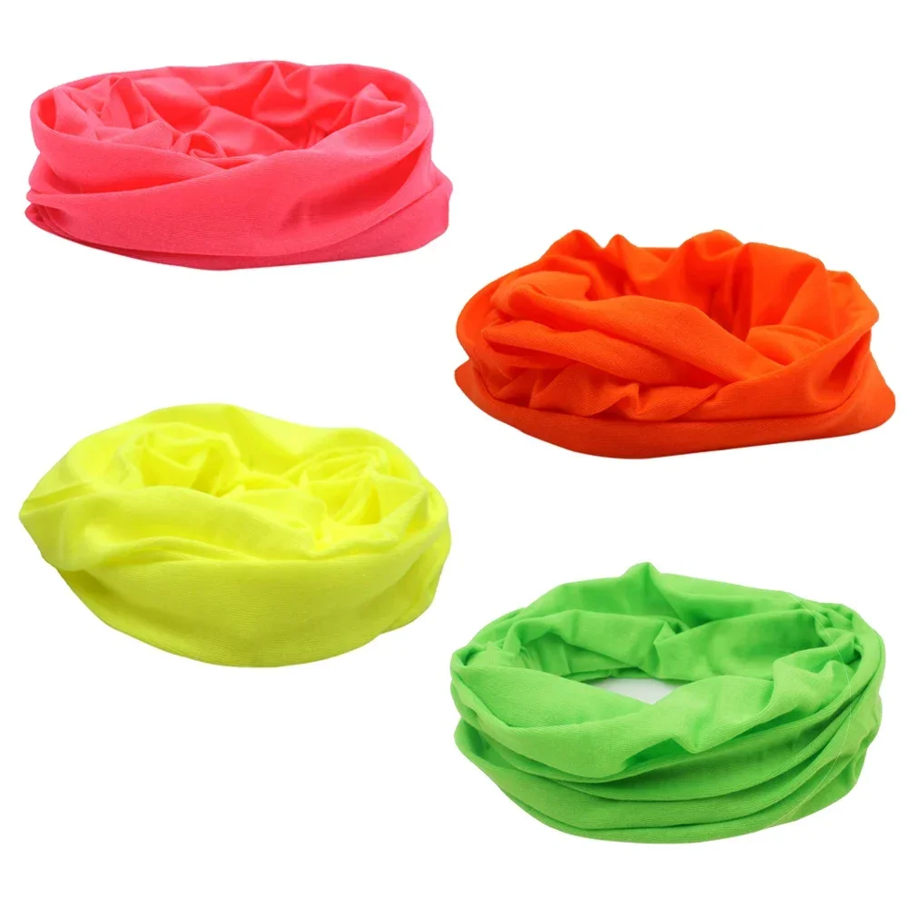 Bandana teñida de Color neón para mujer, pasamontañas refrescante para el cuello, bufanda de ciclismo para montar en la cabeza, máscara de cubierta facial de tubo - imagen 3