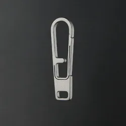 Cabeza de cremallera de aleación de titanio desmontable, Mini 3 colores, equipaje, ropa, bolsa con lengüeta, accesorios, hebillas para mochila al aire libre