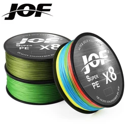 JOF Línea Trenzada PE Multifilamento – Resistente para Pesca de Carpa