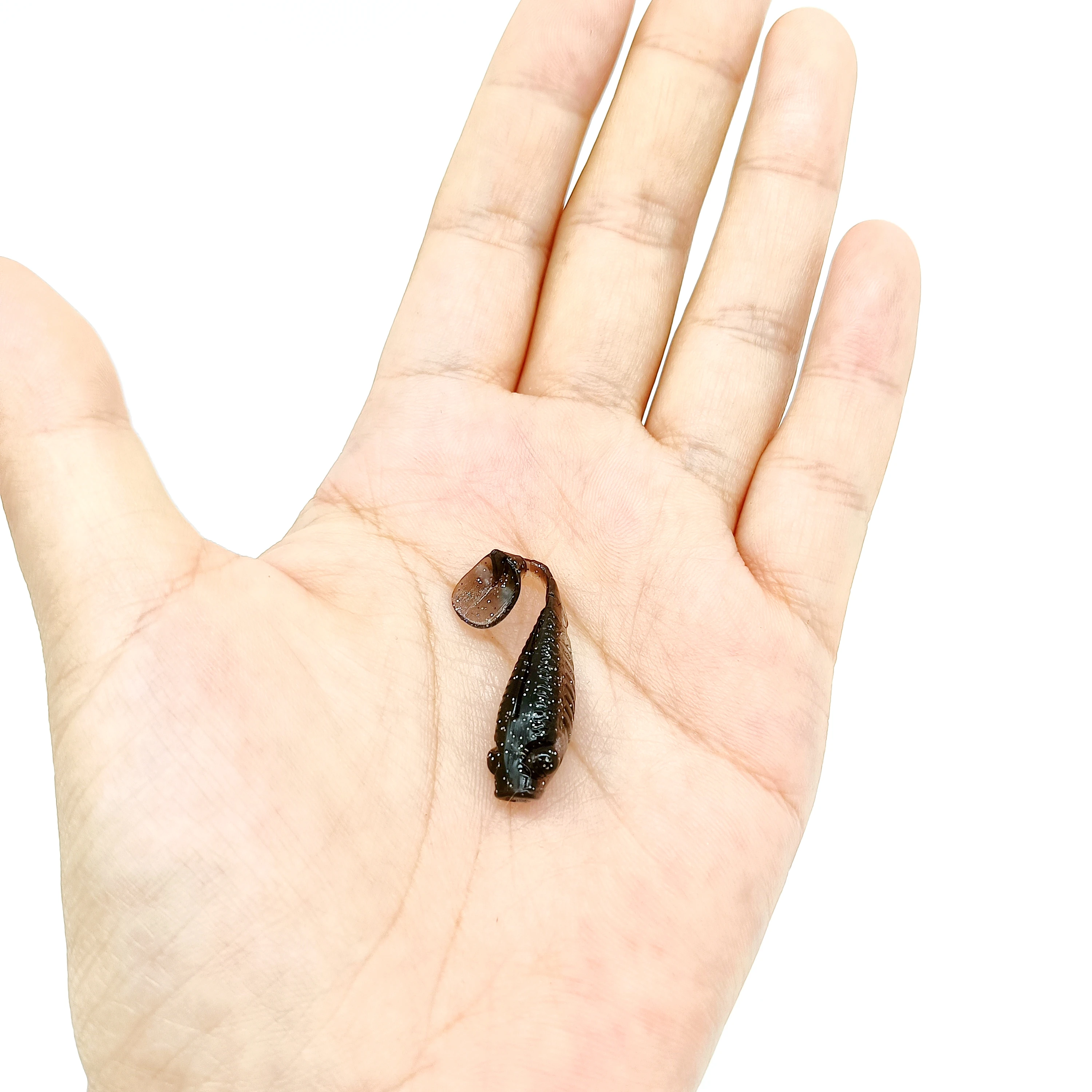 DUODUOYU 20 piezas Mini TPE señuelo de pesca suave 0,8g/36mm Wobblers artificiales flotantes pesca señuelos blandos aparejos de pesca de silicona - imagen 5