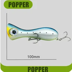 Señuelo Popper GREENSPIDER – Cebo duro de superficie con anzuelo VMC