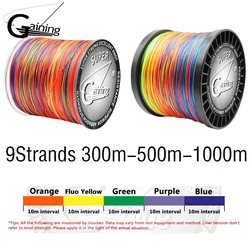 Sedal trenzado PE 9 multifilamento para carpa – colores disponibles
