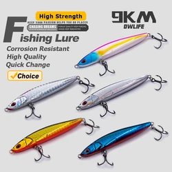 Señuelo tipo lápiz de pececillo de 9KM, 9 ~ 20g, cebo de pesca hundido, CrankBait, lubina, Redfish, trucha, Walleye, aparejos de salmón, 75 ~ 95mm
