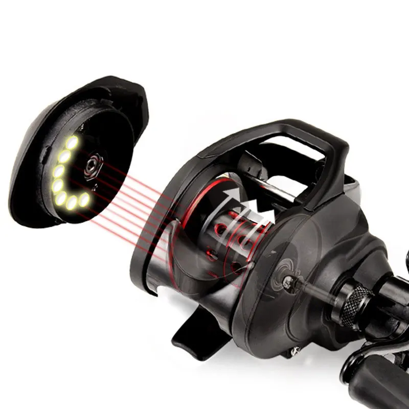 Carrete de pesca Baitcasting, accesorio Original mejorado 2023: 1, izquierda/derecha, arrastre frontal, 7,2 - imagen 3
