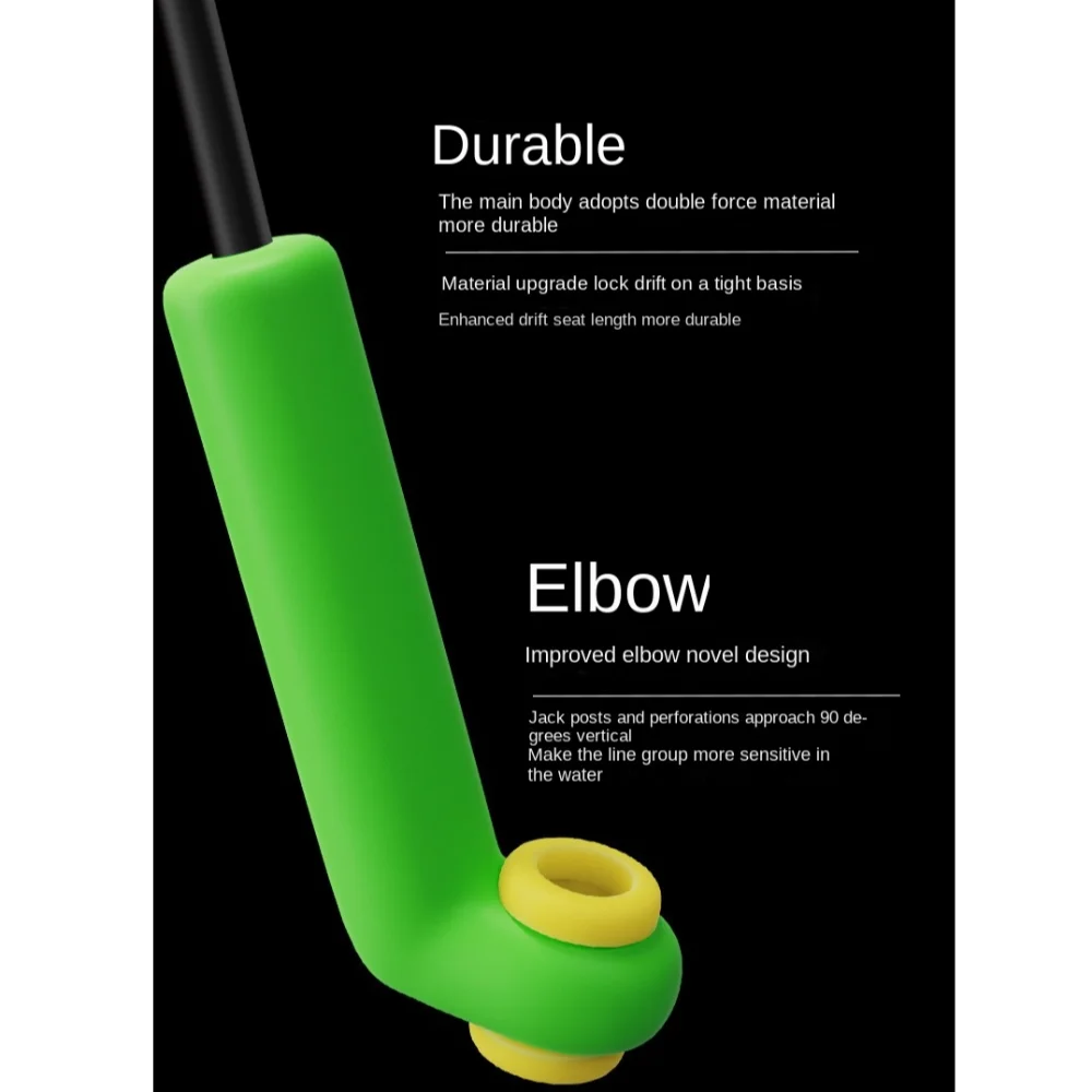 Flotador de deriva verde de doble núcleo para pesca de deriva