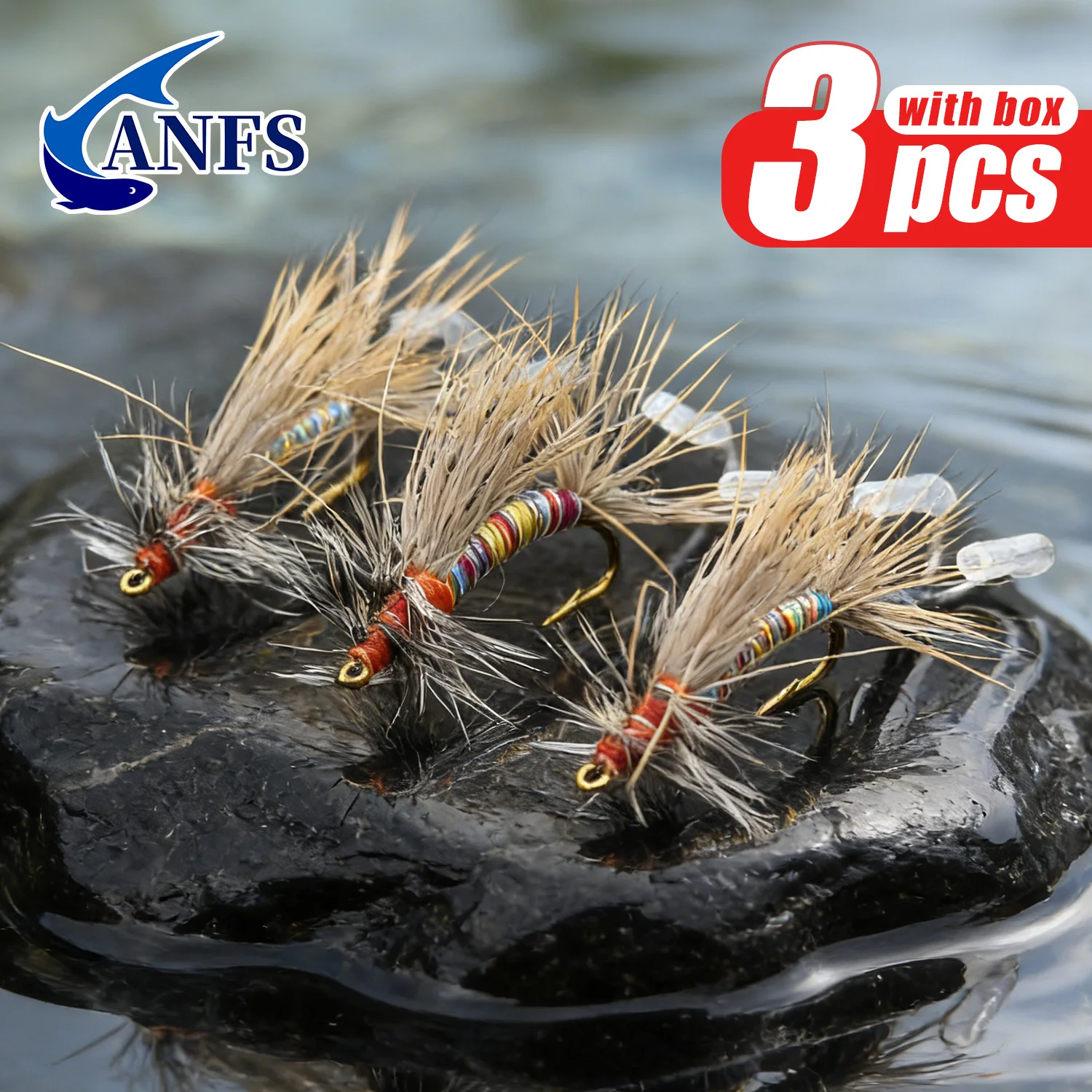 Moscas para Trucha con Doble Anzuelo ANFS – Hechas a Mano