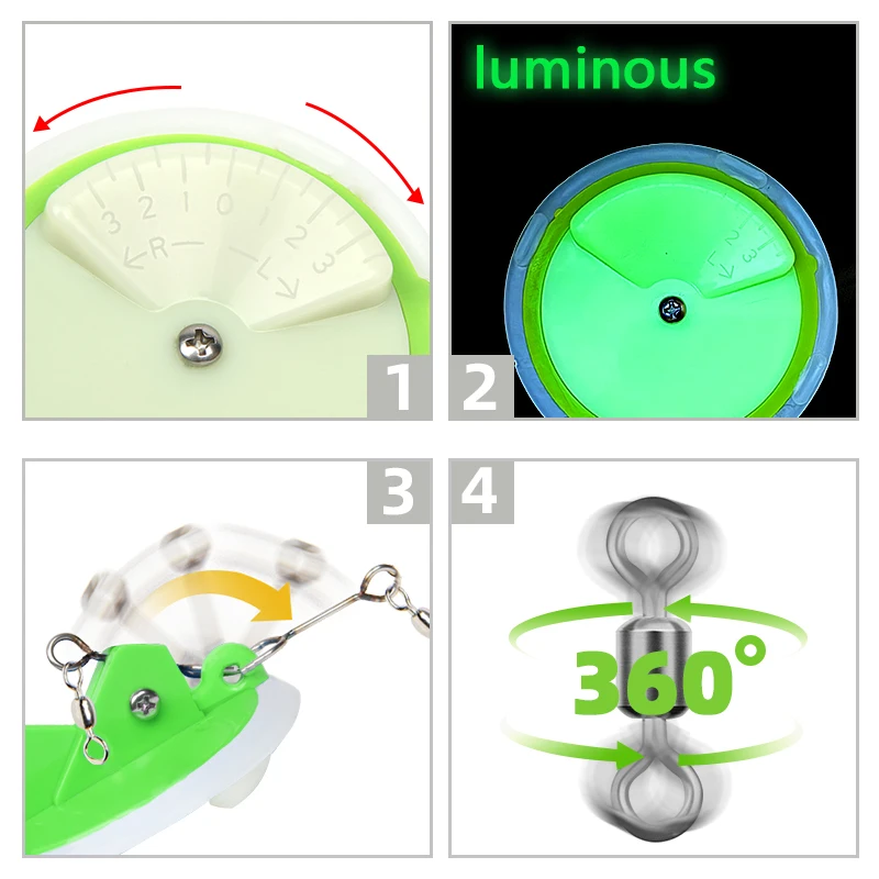 LETOYO Bañador luminoso con curricán – buceo profundo agua salada - imagen 4
