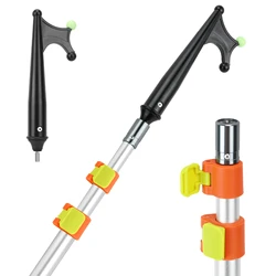 SANLIKE Gancho Retráctil Aluminio – Luminiscente Antideslizante