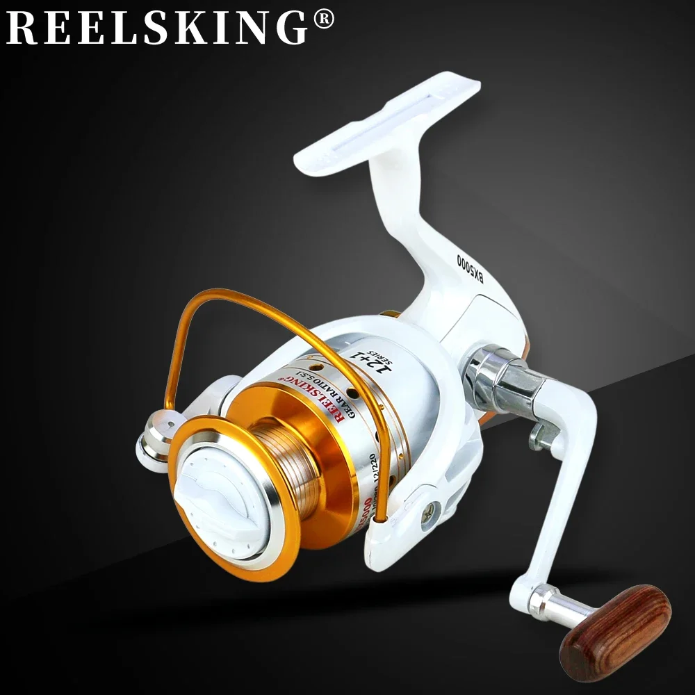 BAKAWA-Carretes de pesca giratorios, bobina de Metal 5,5: 1, alimentador de carpa de alta velocidad, aparejos de agua dulce y salada serie 1000-7000 - imagen 4