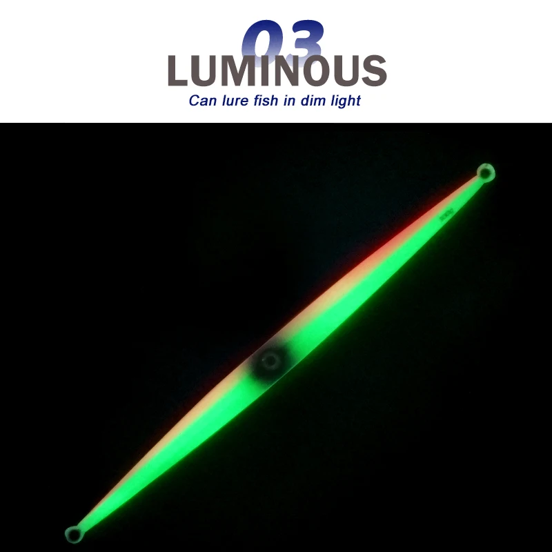 OBSESSION J21 60g 80g 100g pesca de agua salada señuelo de Jigging de Metal plantillas de hundimiento rápido cebo Shore Bass cebos de plantilla de pesca de fundición larga - imagen 4