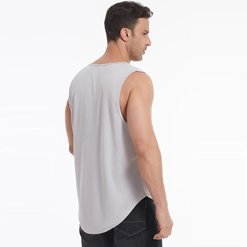 Chalecos musculosos, camiseta sin mangas deportiva, camiseta sin mangas holgada de secado rápido para correr, camisetas simples transpirables para hombres, chalecos de baloncesto - imagen 2