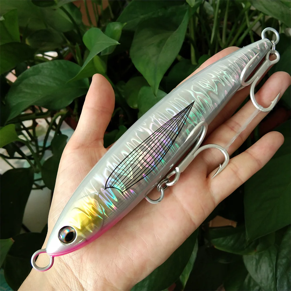 Tsurinoya-Señuelos de Pesca de lápiz flotante, cebos duros Topwater, superficie Stickbait, buena acción, Wobblers, 2 piezas, 16cm, 60g - imagen 3