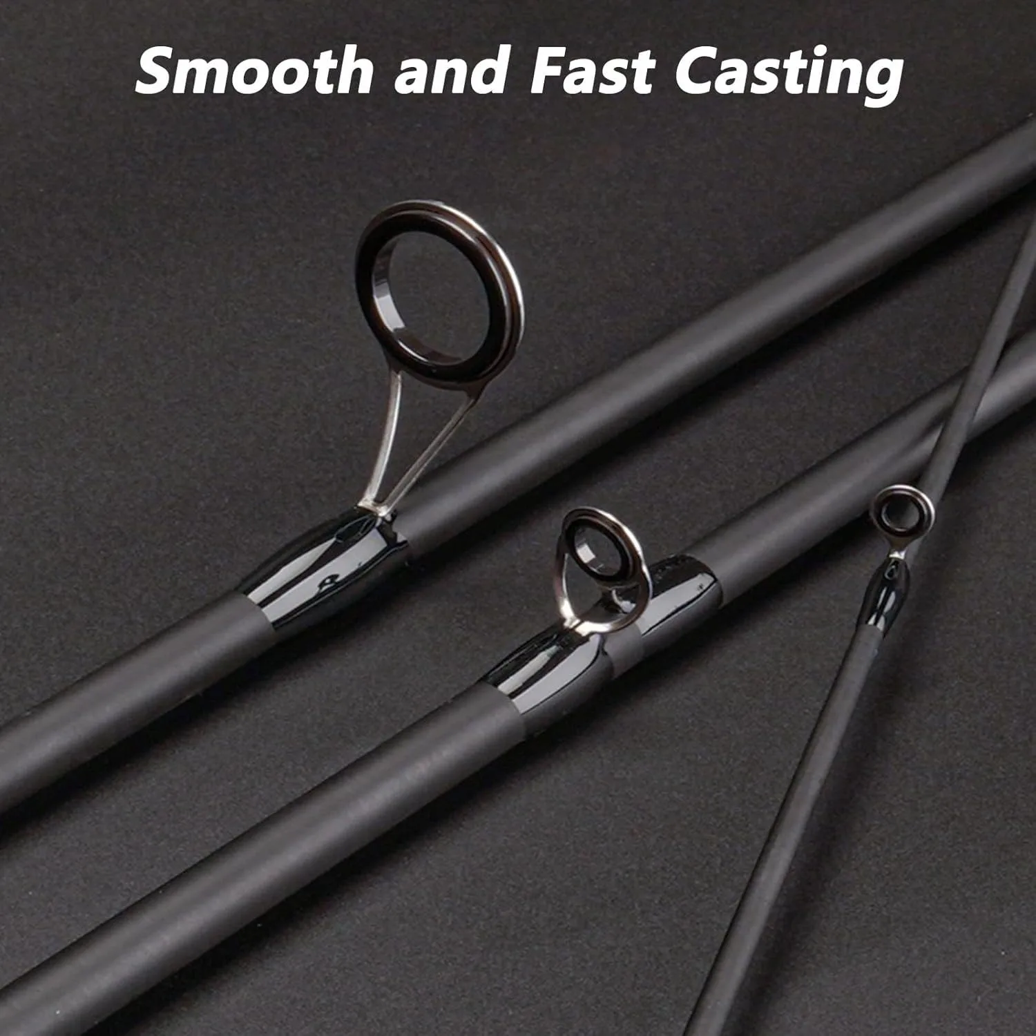 Caña de pescar de viaje con señuelo de 1,98 m y 2,1 m, 4 secciones, 100% de carbono alto, 4-25g, caña de fundición giratoria portátil ultracorta - imagen 3