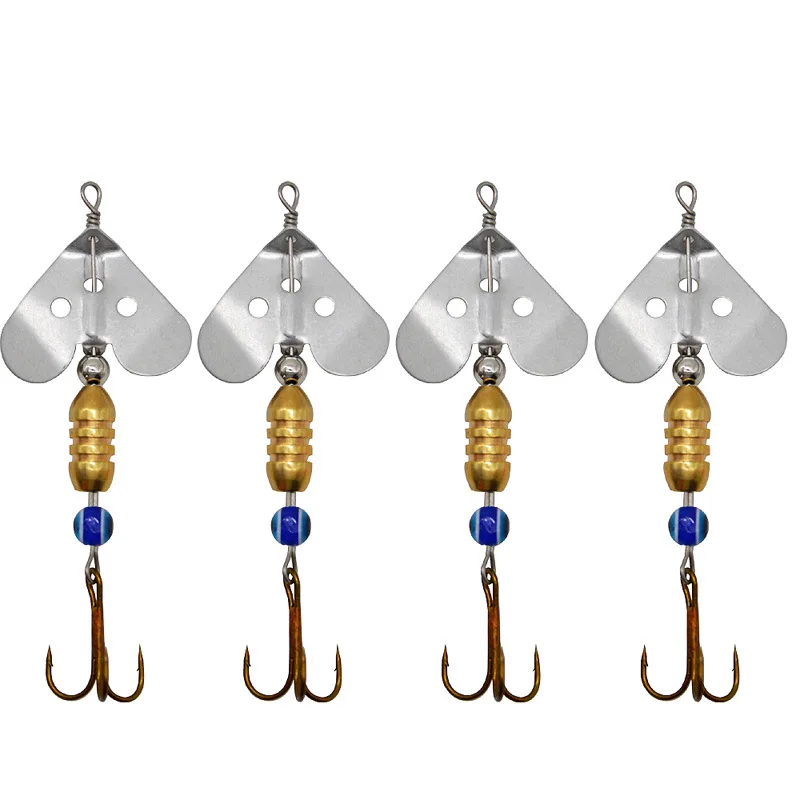 Señuelo de pesca con rotación de lentejuelas, cebo compuesto para Tractor, 3,5g, 5,2g, 6,8g, señuelos giratorios de Metal Artificial, molinete, lote de 3 piezas en oferta - imagen 5