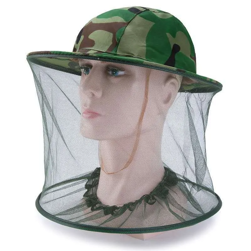 1 unidad de gorros de sol para pesca nocturna al aire libre, gorros repelentes de insectos, gorros de mosquitos, gorros de abeja para hombres y mujeres, máscaras de sombrilla transpirables - imagen 3