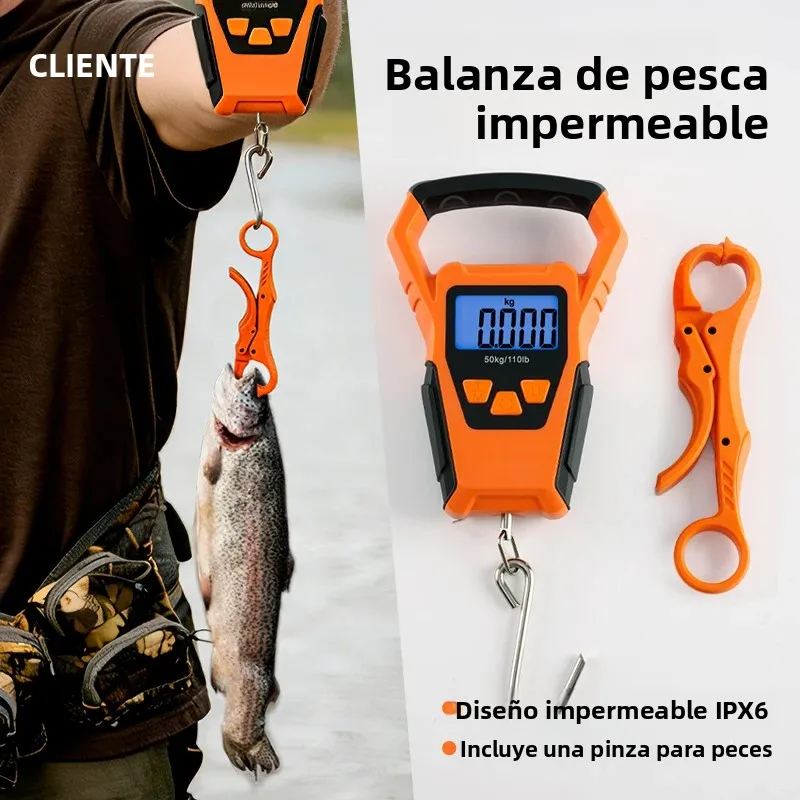 Báscula de Pesca Digital CHILENT IPX6 – 50kg con cinta métrica - imagen 3