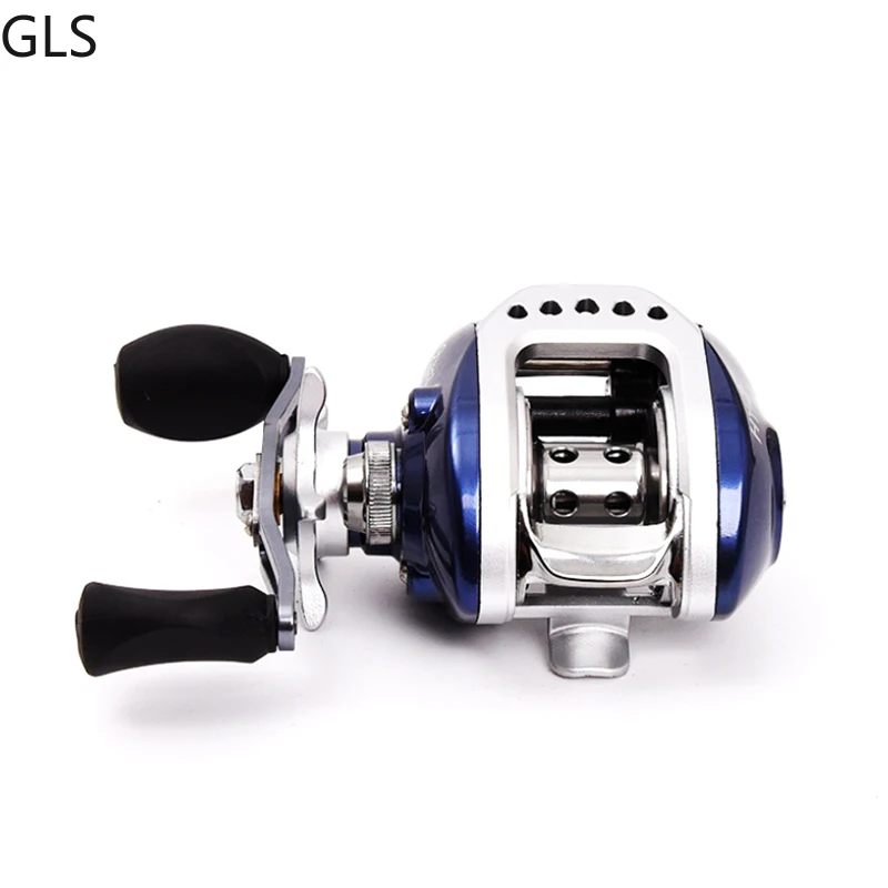 Bobina de Metal GLS 9 + 1BB de alta calidad, carrete de pesca Baitcasting, relación de engranaje 6,3: 1, accesorios de pesca de lubina en agua salada - imagen 5