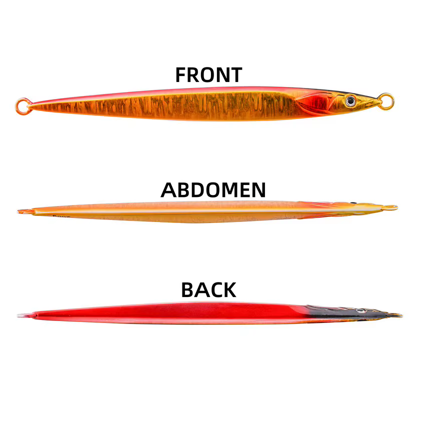 5 uds nuevo 80g 150g 250g 300g largo hundimiento rápido Jigging señuelo de pesca fundición plantilla luminosa señuelo pesca de mar Trolling aparejos de Jigging - imagen 4