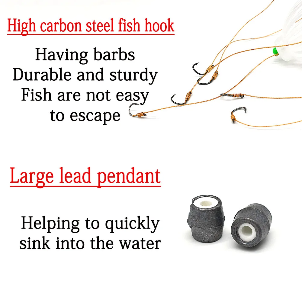 MNFT Caja de aparejos de pesca con flotador y jaula de cebo - imagen 3