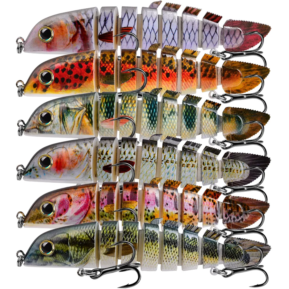Señuelos de Pesca de agua salada, cebos multiarticulados Swimbait biónico Artificial, accesorios de pesca de agua dulce, tamaño 21,8g/13cm, 1 piezas - imagen 3