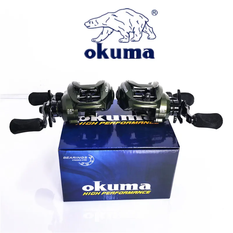 Carrete de pesca OKUMA ultraligero 208G 7,2: 1 rueda de gota de agua de potencia de arrastre de 8KG de alta velocidad - imagen 4
