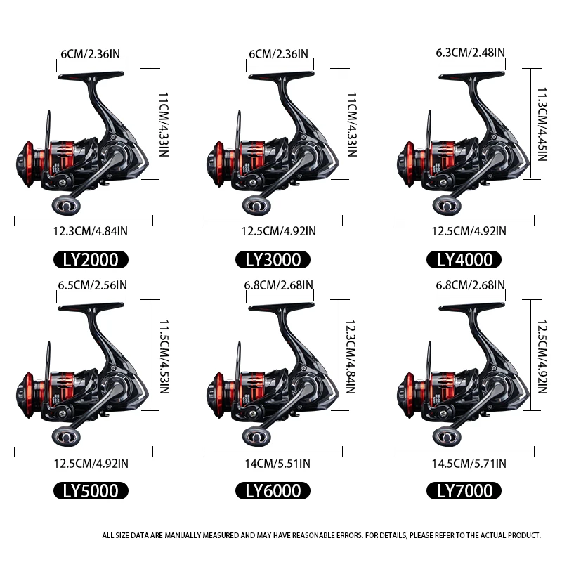 DEUKIO nuevo carrete de pesca Drag Power 6KG 5,2: 1 carretes giratorios carrete de Metal carretilhas de pesca carrete para accesorios de pesca Peche - imagen 5