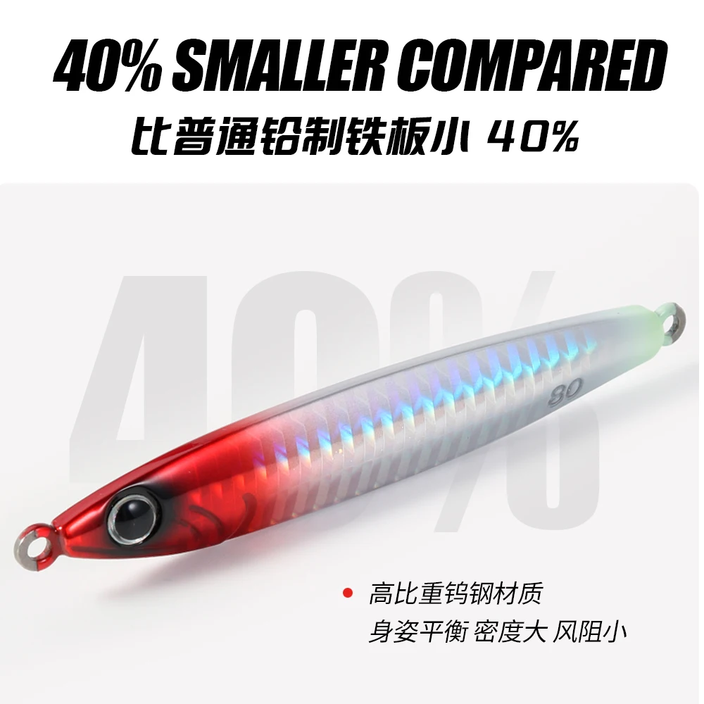 JIGGING PRO 30g 40g 60g 80g plantilla de tungsteno pesca en agua salada plantilla de Metal señuelo - imagen 4