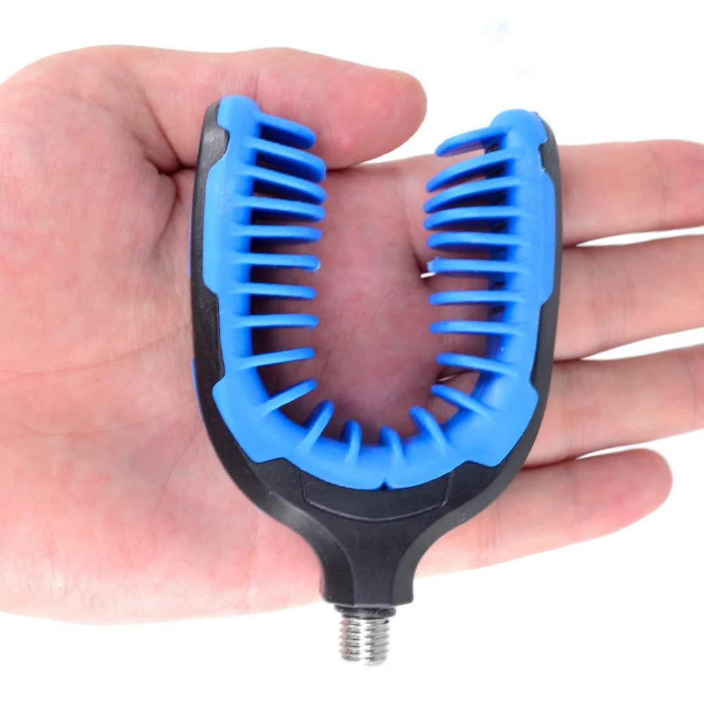 Hirisi-caña de pescar de carpa, cabezal de descanso, pinza de goma para alarma de pesca y barra de zumbido, soporte para caña de pescar, accesorios de pesca AC131 - imagen 3