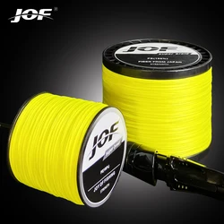 JOF-sedal de pesca de 8 hebras, alambre trenzado multifilamento de 300m, 500m, 1000M, 20-100LB, suave y fuerte para pesca de carpa