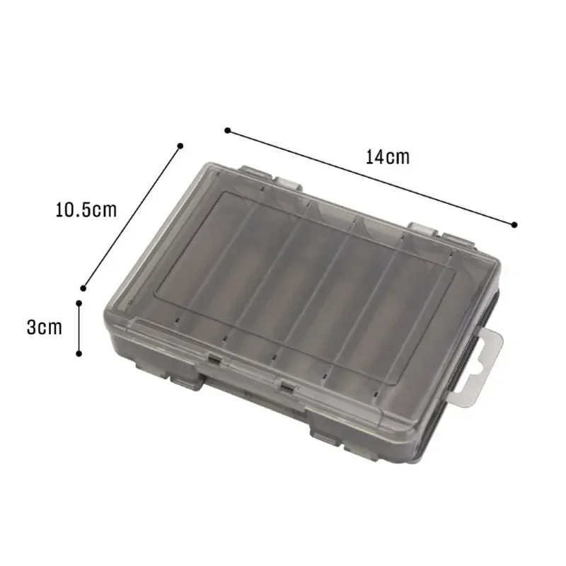 Caja de aparejos de pesca de gran capacidad, 98g, 185g, PP, impermeable, doble cara, gancho de cebo, caja de madera para camarones, equipo de pesca - imagen 3