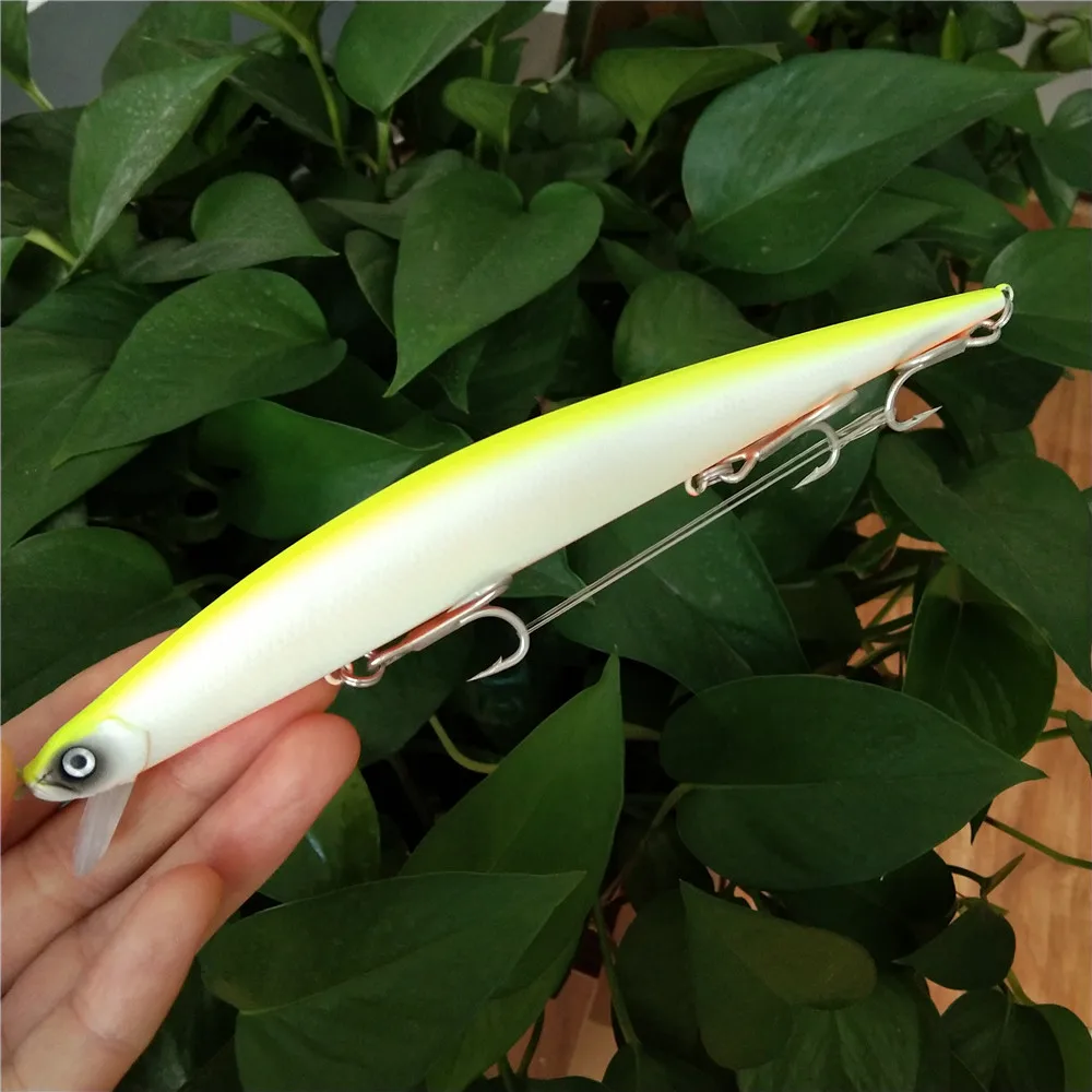 Swolfy-señuelo de pesca de agua salada, cebo duro Artificial grande, 17,5 cm, 30,8g, 0,5 m - imagen 5