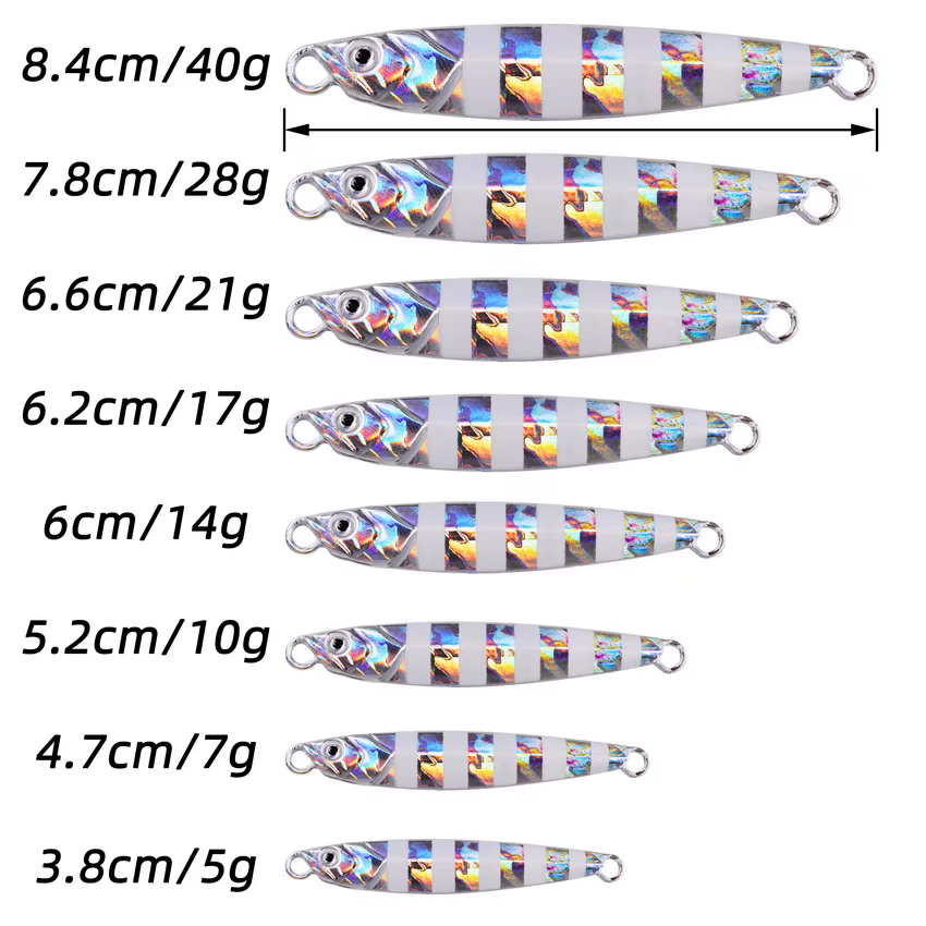 Jigs de metal para jigging desde orilla – Pesca profesional en mar - imagen 2