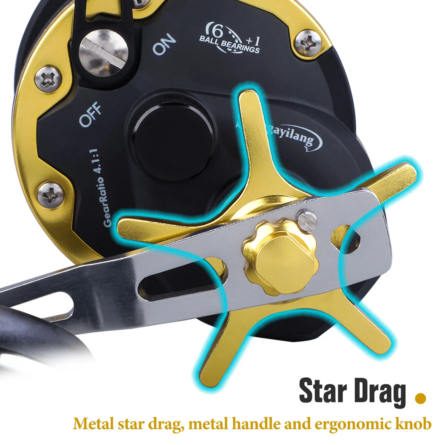 Sougayilang-carrete de Pesca de tambor muy largo, dispositivo de cuenta de hilo, Carretes de Baitcasting, Pesca en el océano, Pesca de lubina, Grouper, salmón - imagen 4