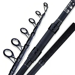 Caña telescópica de carbono para surfcasting y carpa con mango EVA