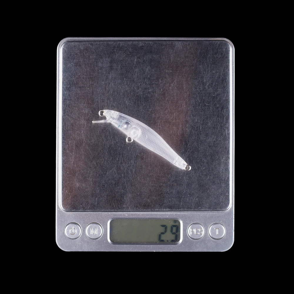 Hanlin-Mini Señuelos de Pesca artificiales sin pintar, cebo flotante duro Wobbler, aparejos en blanco pequeños, bricolaje, 6CM, 3G, 10/20 piezas - imagen 3